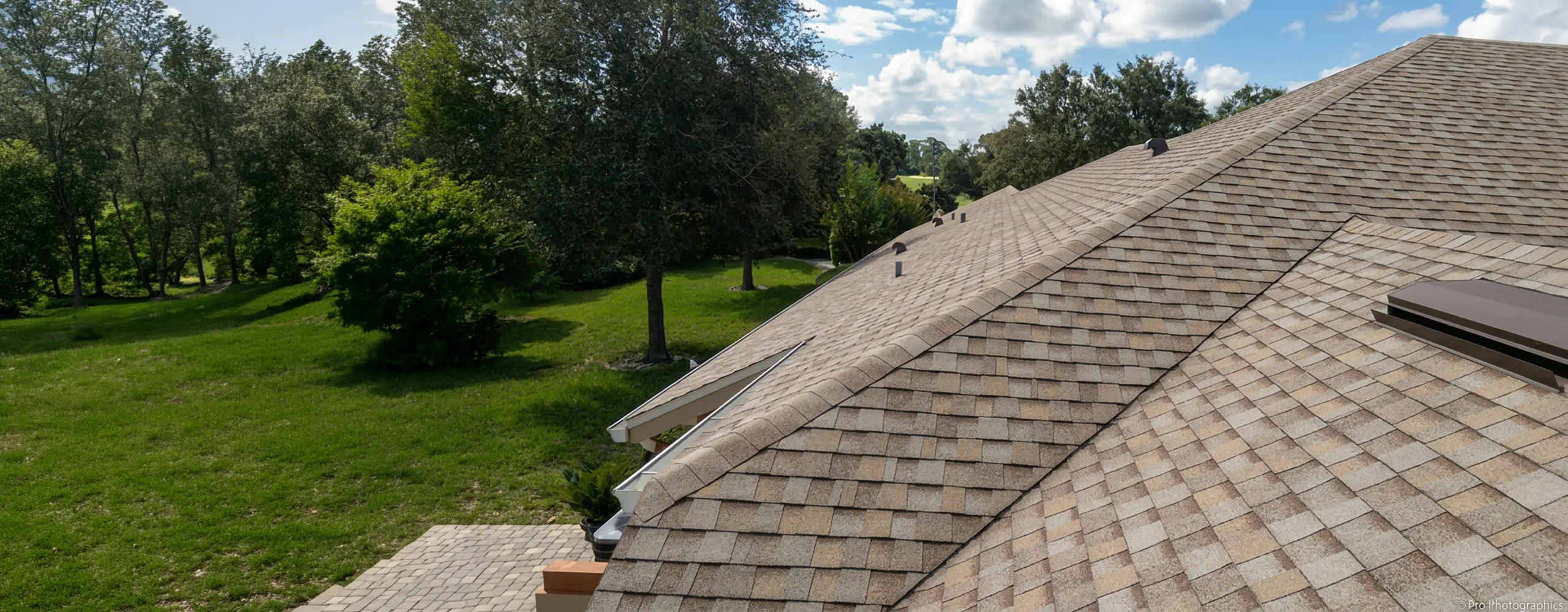 Roofing crew at work on a Central Florida home